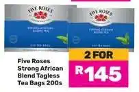 Game Five Roses Strong African Blend Tagless Tea Bags 200s offer