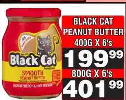 Advance Cash n Carry BLACK CAT PEANUT BUTTER 400G X 6's offer