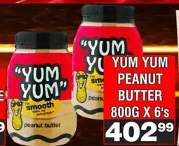 Advance Cash n Carry YUM YUM PEANUT BUTTER 800G X 6's offer