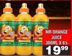 Advance Cash n Carry Mr Orange Juice 300ml x 6's offer