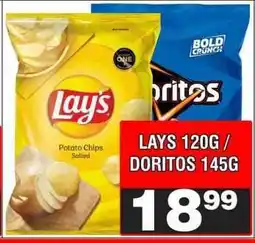 Advance Cash n Carry LAYS 120G / DORITOS 145G offer