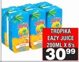Advance Cash n Carry TROPIKA EAZY JUICE 200ML X 6's offer