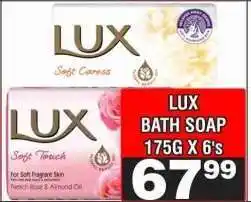 Advance Cash n Carry LUX BATH SOAP 175G X 6's offer