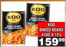 Advance Cash n Carry KOO BAKED BEANS 410G X 12's offer