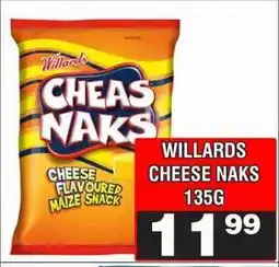 Advance Cash n Carry WILLARDS CHEESE NAKS 135G offer