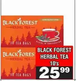 Advance Cash n Carry BLACK FOREST HERBAL TEA 10's offer