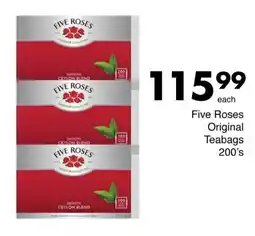 Save Five Roses Original Teabags offer