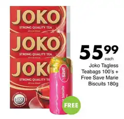 Save Joko Tagless Teabags offer