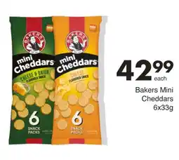 Save Bakers Mini Cheddars offer
