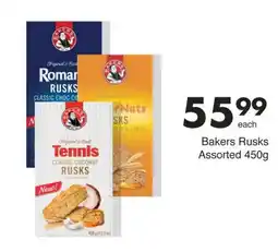 Save Bakers Rusks Assorted offer