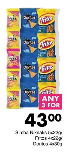 Save Simba Niknaks/ Fritos/ Doritos offer