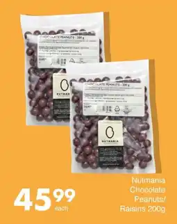 Save Nutmania Chocolate Peanuts/ Raisins offer