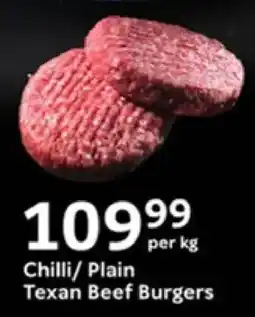 Oxford Freshmarket Chilli/ Plain Texan Beef Burgers offer