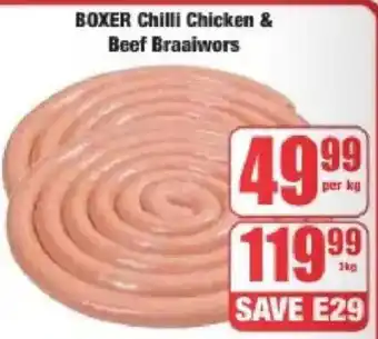 Boxer Boxer Chilli Chicken & Beef Braaiwors offer