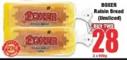 Boxer Boxer Raisin Bread Unsliced offer