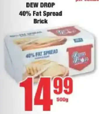 Boxer Dew Drop 40% Fat Spread Brick offer