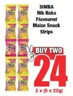 Boxer Simba Nik Naks Flavoured Maize Snack Strips offer