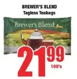 Boxer Brewer's Blend Tagless Teabags offer