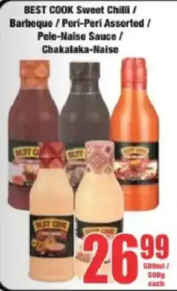 Boxer Best Cook Sweet Chilli/ Barbeque/ Peri-Peri Assorted/ Pele-Maise Sauce/ Chakalaka-Naise offer