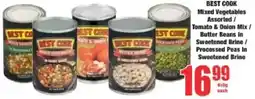Boxer Best Cook Mixed Vegetables Assorted/ Tomato & Onion Mix/ Butter Beans In Sweetened Brine/ Processed Peas In Sweetened Brine offer