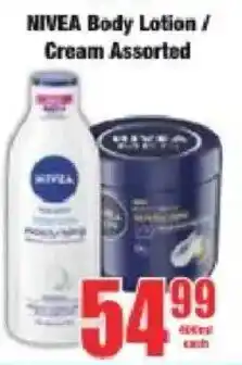 Boxer Nivea Body Lotion/ Cream Assorted offer