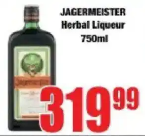 Boxer Jagermeister Herbal Liqueur offer