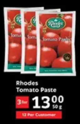 Oxford Freshmarket Rhodes Tomato Paste offer