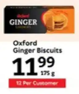 Oxford Freshmarket Oxford Ginger Biscuits offer