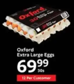 Oxford Freshmarket Oxford Extra Large Eggs offer