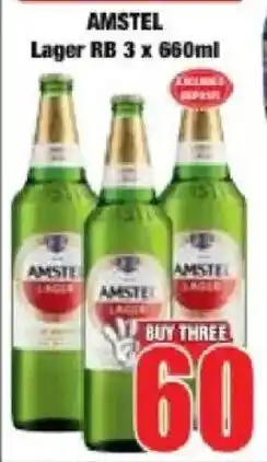Boxer Amstel Lager RB offer