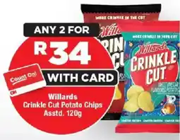 OK Foods Willards Crinkle Cut Potato Chips offer