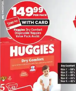 OK Foods Huggies Dry Comfort Disposable Nappies Value Pack offer