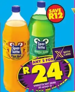 Shoprite Sparletta soft drink offer