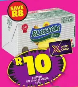Shoprite Blossom lite 25% fat spread offer