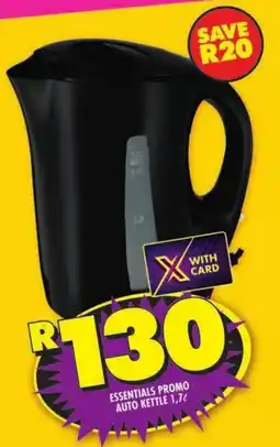 Shoprite Essentials promo auto kettle offer