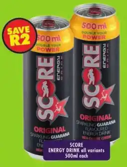 Shoprite Score energy drink offer