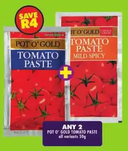 Shoprite Pot o' gold tomato paste offer