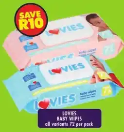Shoprite Lovies baby wipes offer