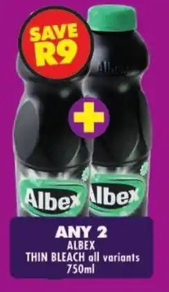 Shoprite Albex thin bleach offer