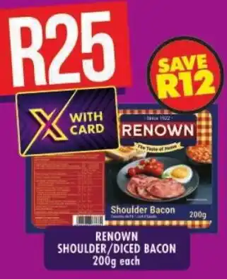 Shoprite Renown shoulder/ diced bacon offer