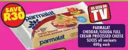 Shoprite Parmalat cheddar/ gouda full cream processed cheese slices offer