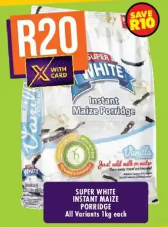Shoprite Super white instant maize porridge offer