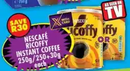 Shoprite Nescafé ricoffy instant coffee offer