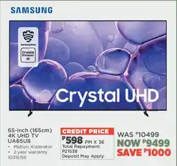 House & Home Samsung 65-inch 165cm 4K UHD TV offer
