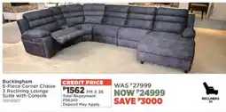 House & Home Buckingham Corner Chaise 3 Reclining Lounge Suite with Console offer