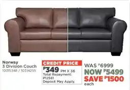 House & Home Norway 3 Division Couch offer
