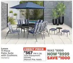 House & Home Lenox Patio Suite with Cushions offer