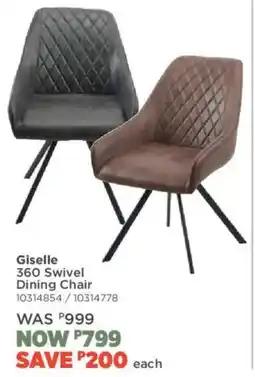 House & Home Giselle 360 Swivel Dining Chair offer