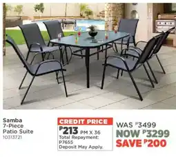 House & Home Samba Patio Suite offer