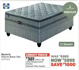 House & Home Sealy Beverly 152cm Base Set offer